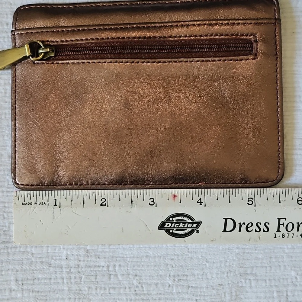 Hobo Euro Slide Card Case Like New Leather - Picture 3 of 5